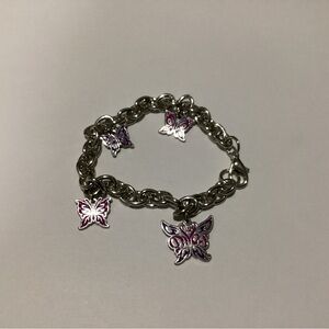 Brand New WWE Authentic DIVA'S CHAMPION Chain Necklace Bracelet Purple B…
